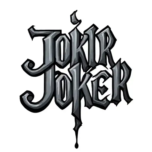 Joker Lettering Design