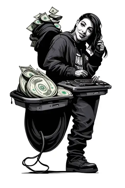 Dj And Money Bag