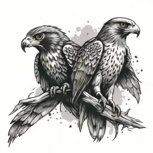 Falcon And Freedom Standing