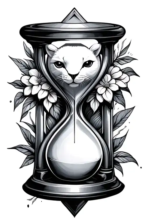 Hourglass White Animal Surrounded