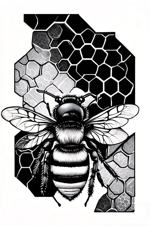 Honeycomb Hexagon Bee Theme Sleeve