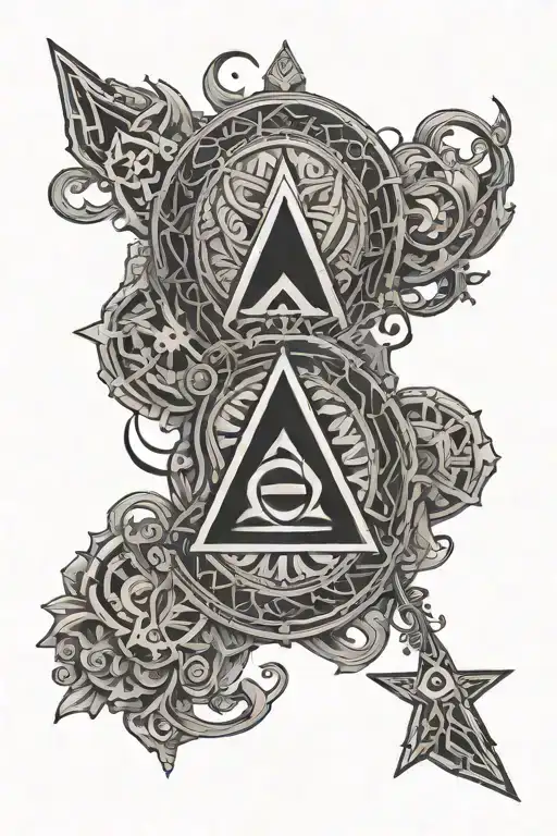 Delta Symbol That Looks Like A Blackwork