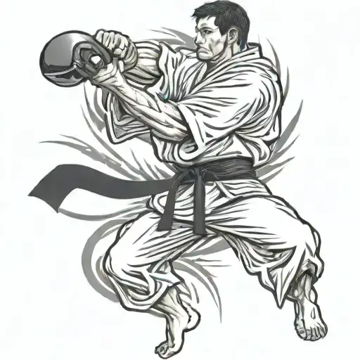 A Karate Black Belt