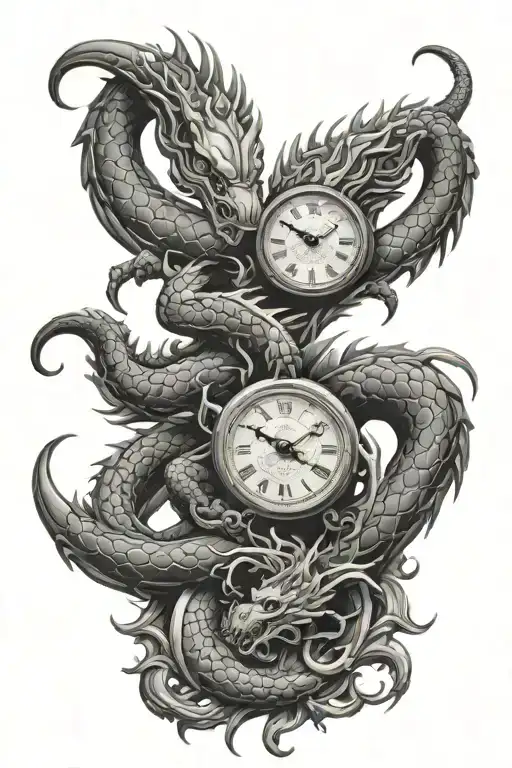 Scorpion Dragon Clock