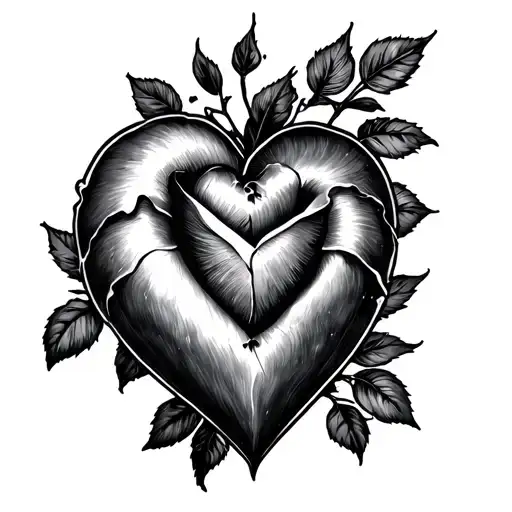 Heart Cross Rose A J