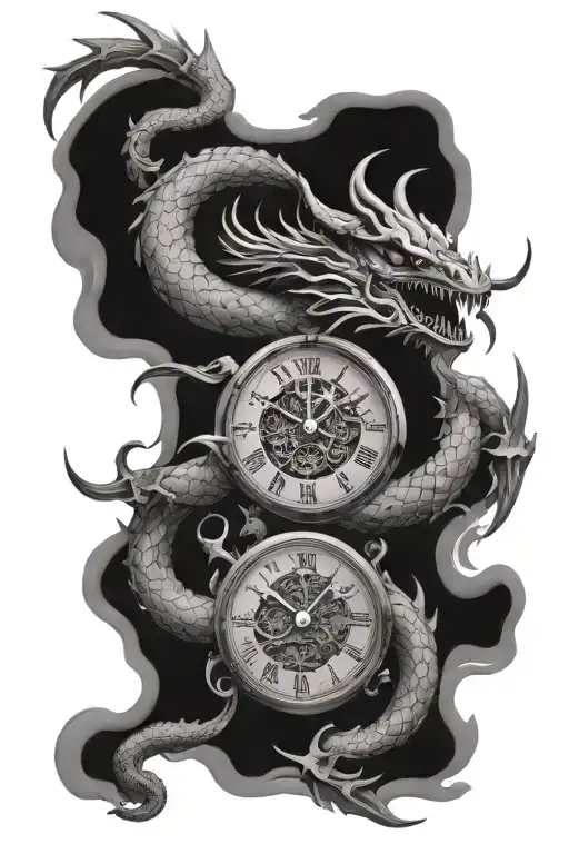 Scorpion Dragon Time Piece