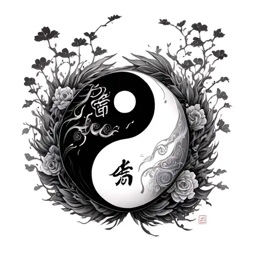 Chinese Language Forever Yin And Yang Soul Lovers Kannan
