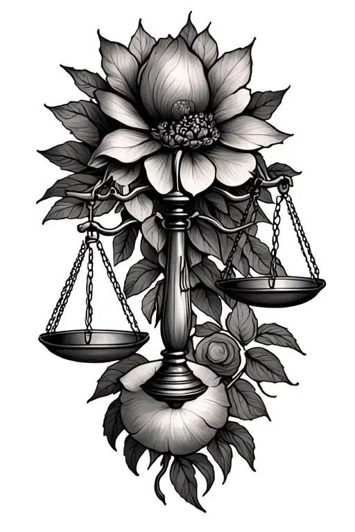 Libra Scales Balancing Life