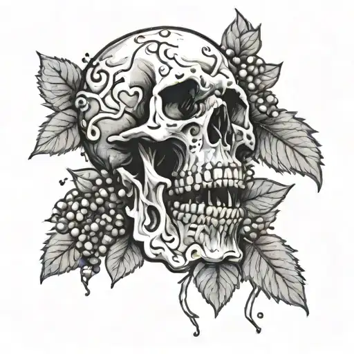 Skull And Berries