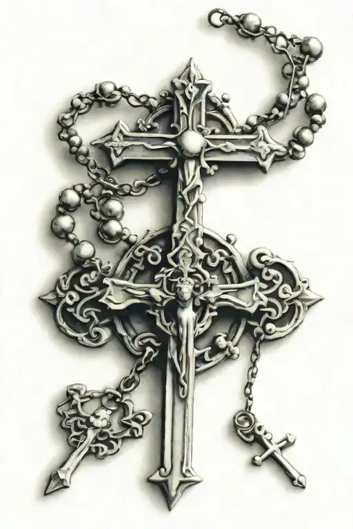 Cross And Rosary