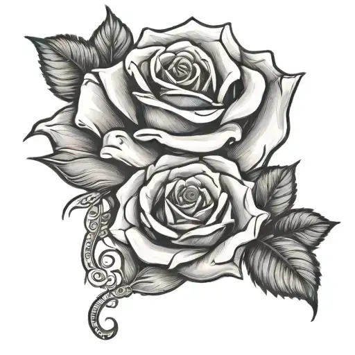 Rose Wrapped Tightly Holding Onto A Heart