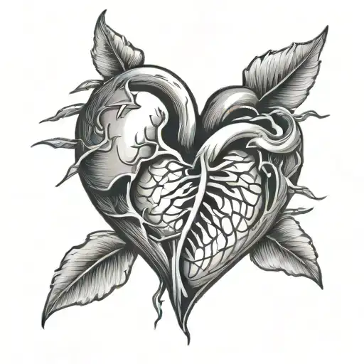 Broken Heart With S Hidden Within