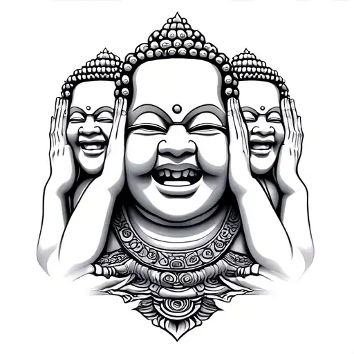See No Evil Speak No Evil Hear No Evil 3 Laughing Buddha