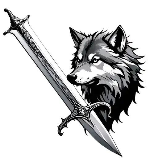 Wolf Celestial Stabbed By Sword