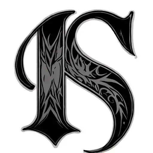 Gothic Letters With 1953