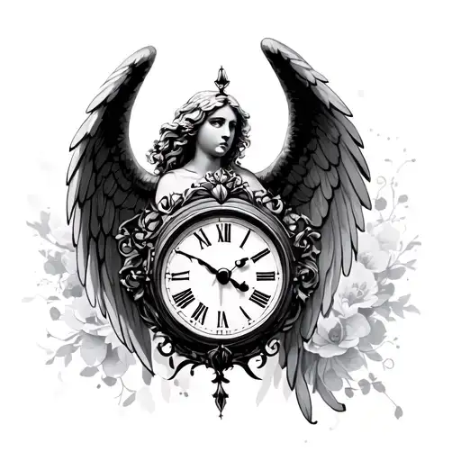Angel And Clock