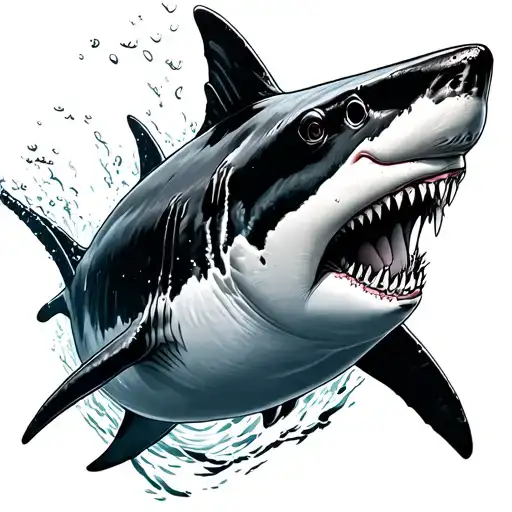 Shark Swimming Gracefully