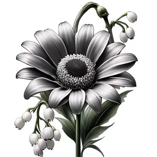 Daisy Flower And Lily Of The Valley Flowers