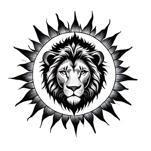 Lion And Sun Moon