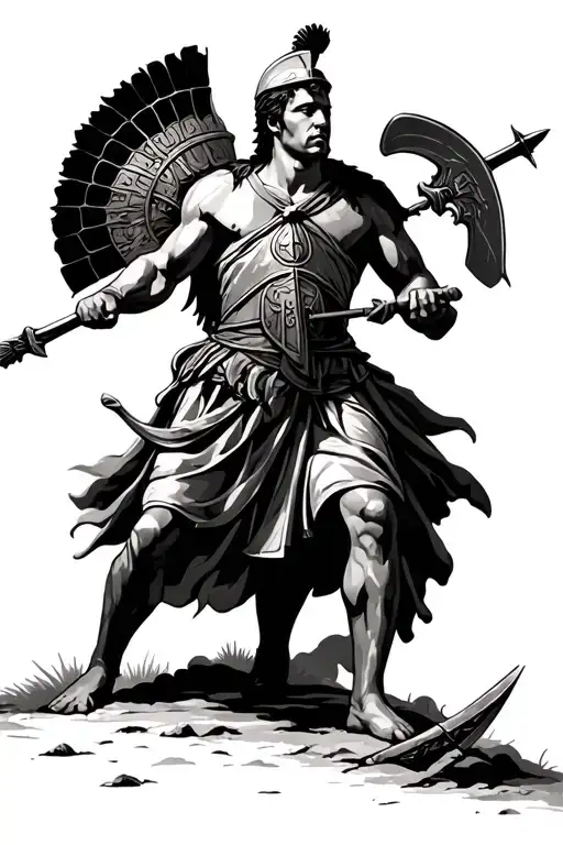 Ancient Greek Spartan Army At War