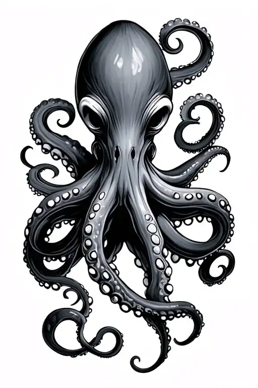 Eldritch Octopus Tattoo On Forearm