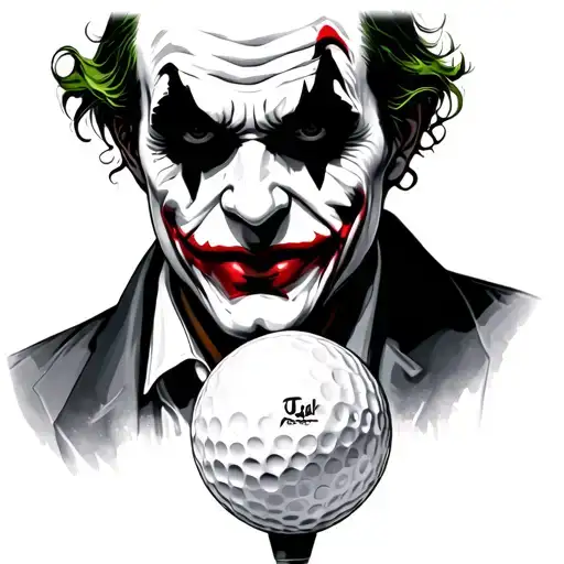 Joker With A Golf Ball