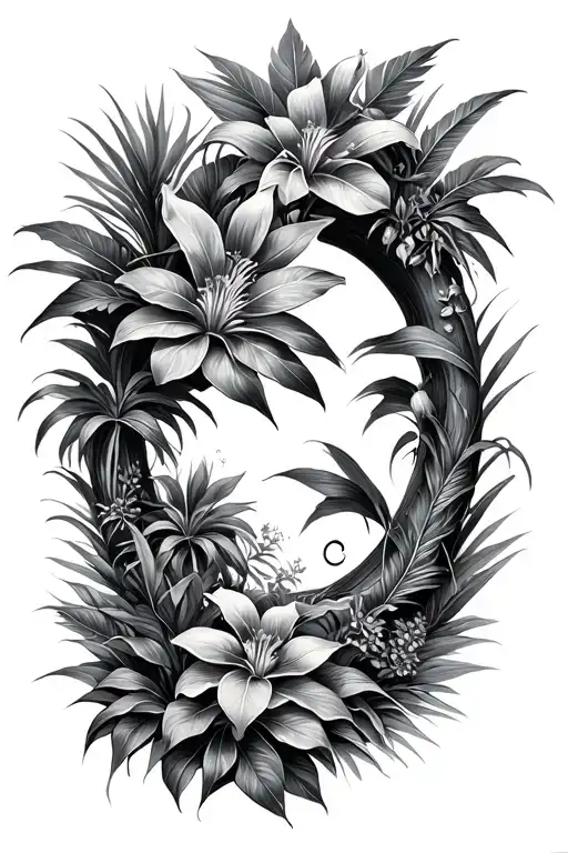 Paradise Garden Filled With Exotic