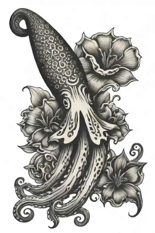 Floral Squid