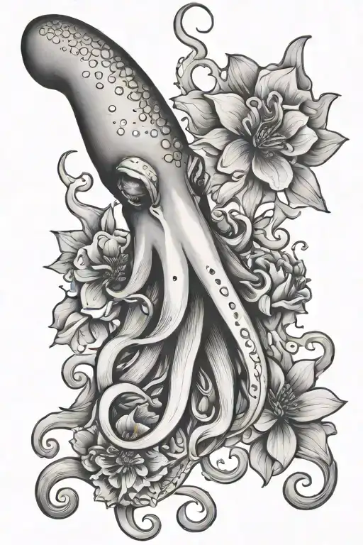 Floral Squid