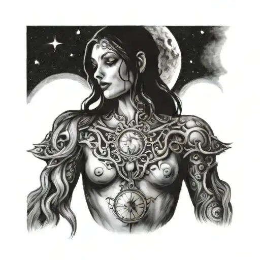 Goddess Nyx Night Moon