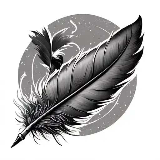 Feather Pen Writing Freedom