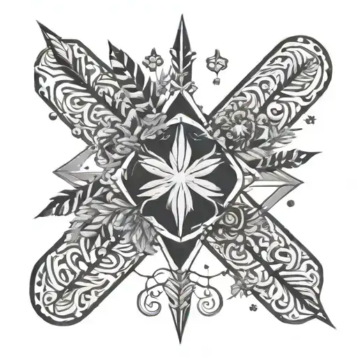 Arrow Scorpio Snowflakes