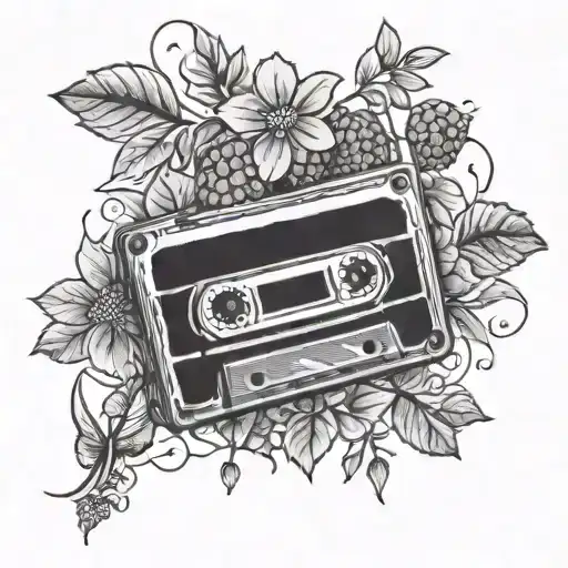Music Cassette Raspberry Blossom