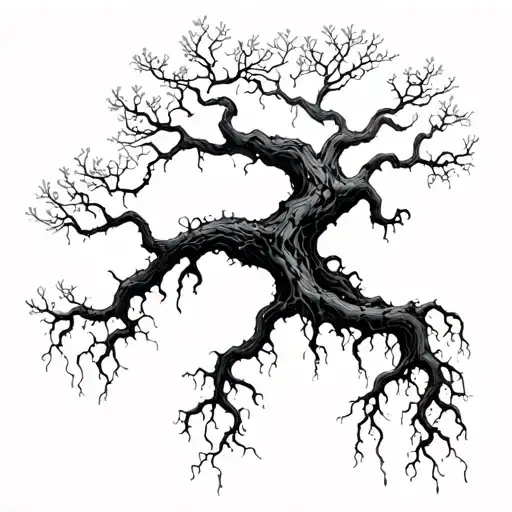 Poison Tree With Roots Of Lighting