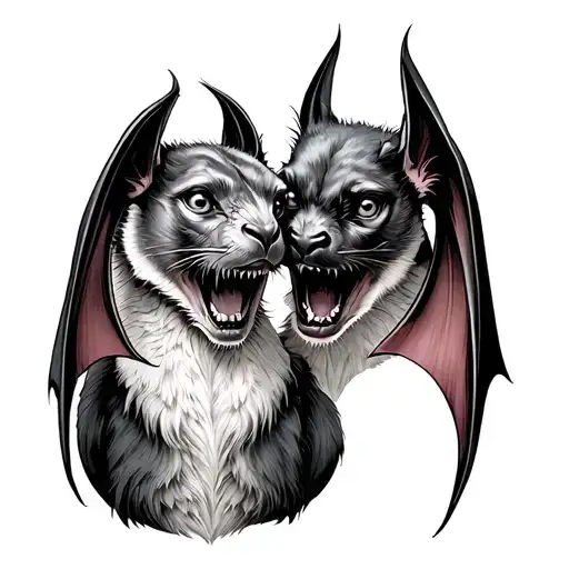 Best Friend And Vampire Bat