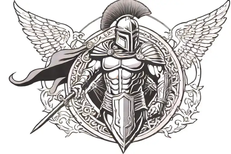 Spartan With A Shield