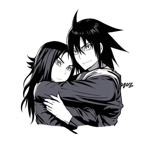 Itachi Uchiha And Sasuke Hugging