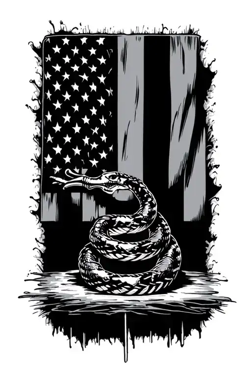 Don't Tread On Me With Us Flag