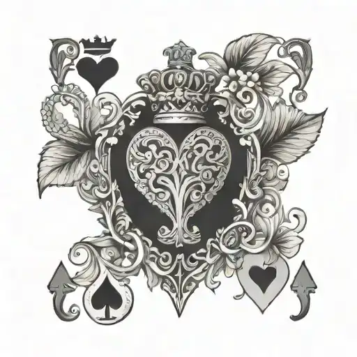 Caraval Prince Of Hearts Playing Card With A Apple