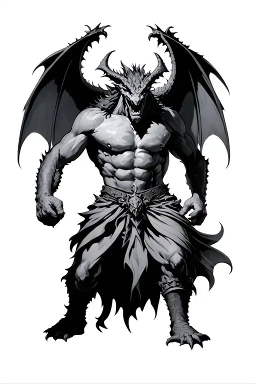 Gargoyle Male Warrior Walking