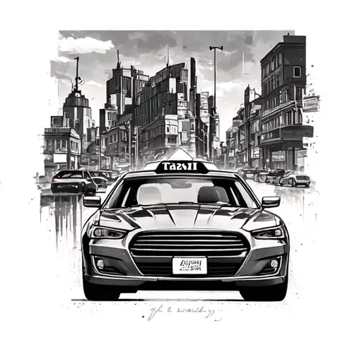 Quantum Taxi Johannesburg Background Black And White