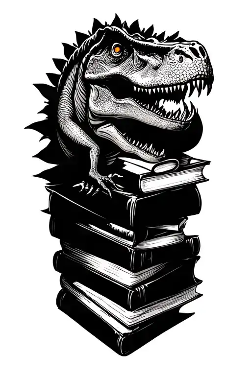 Dino And Books