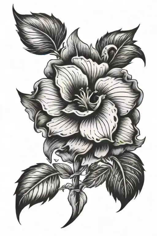 A Flower Born In Darkness In Pain