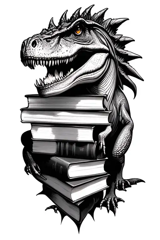 Dino And Books
