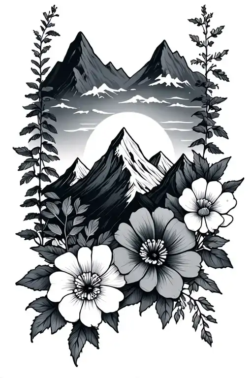 Bracelet Flowers Mountains Nature