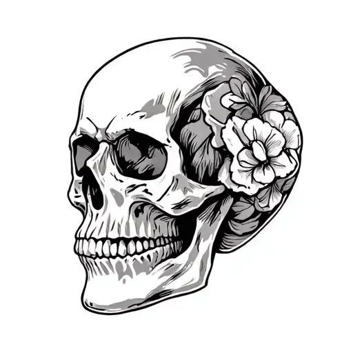 Memorial Piece For Friend Who Likes Skulls