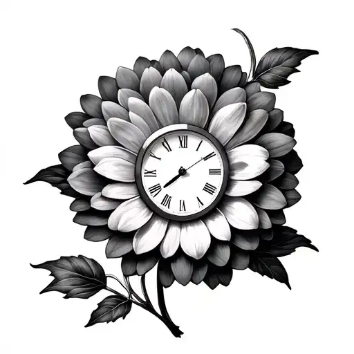 Clock Chrysanthemum Flower