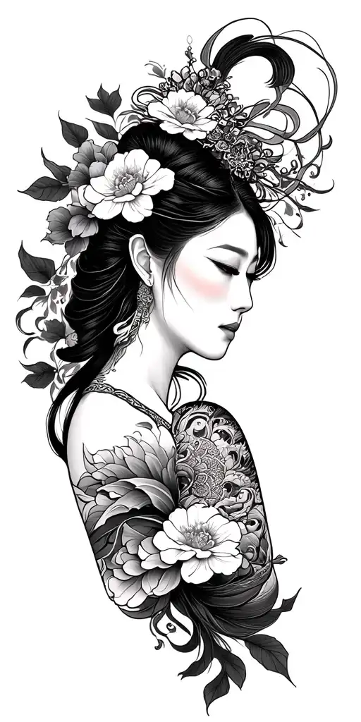 Asian Theme Sleeve