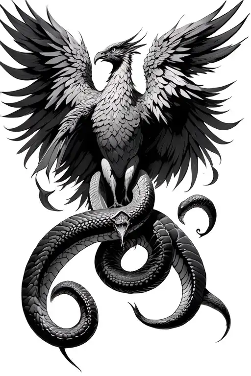 I Want A Phoenix That Is Released With The Queu In A Snake