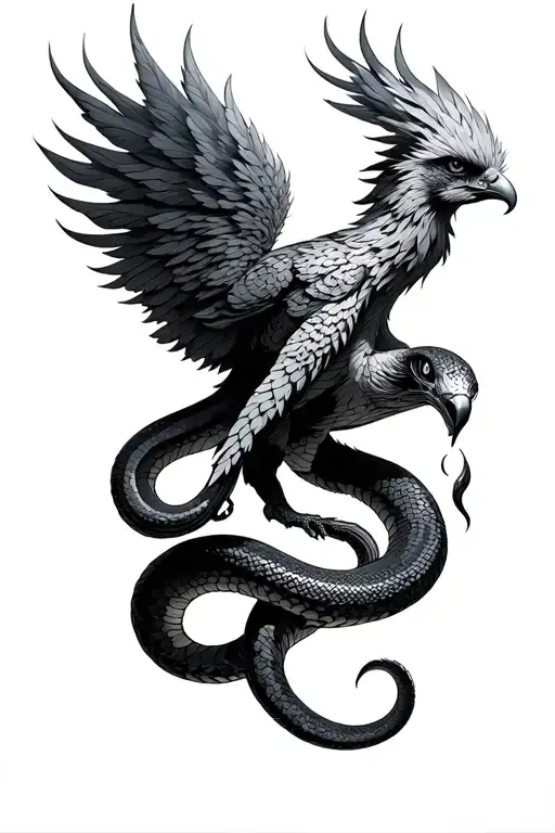 I Want A Phoenix That Is Released With The Queu In A Snake